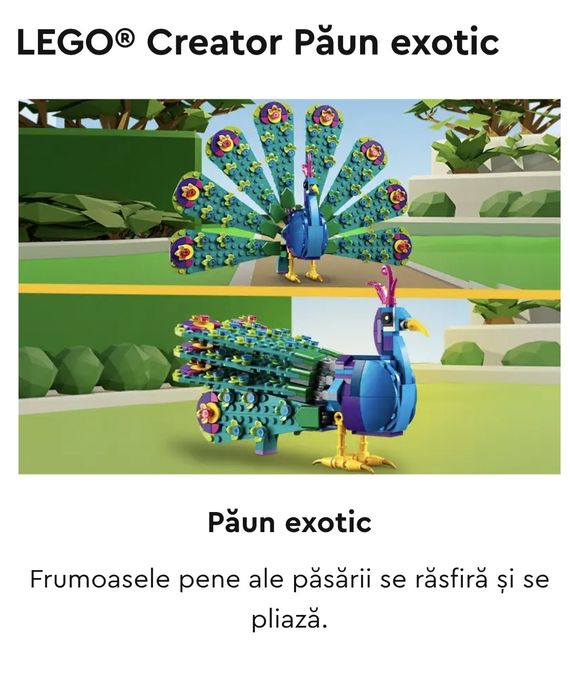 Vând joc Lego 3 in 1 Creator, nou, sigiliat