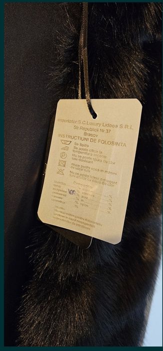 Vesta dama din blana eco