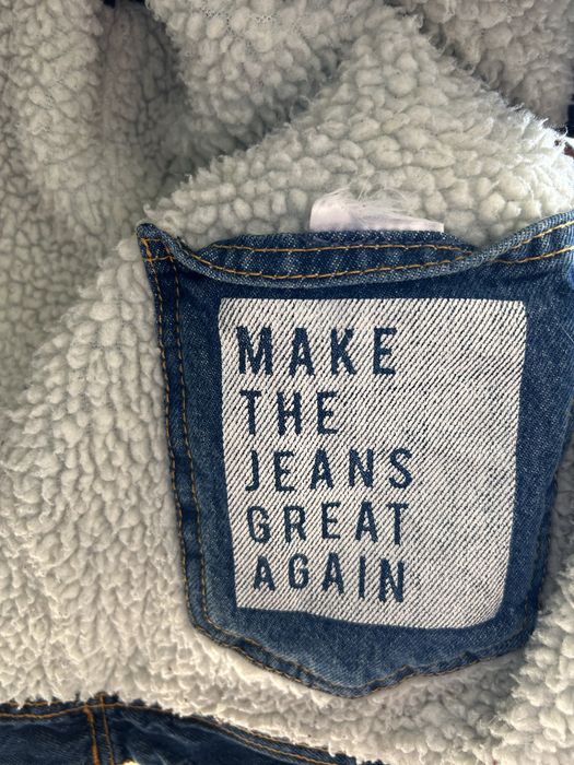 Geaca de blugi cu blana