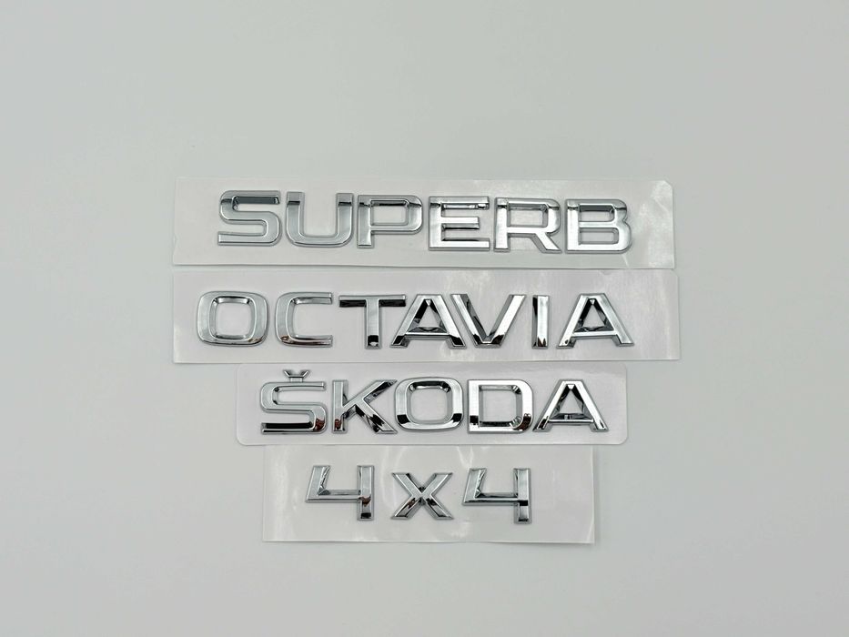 Emblema Compatibila Skoda/Octavia/Superb/4x4 crom spate