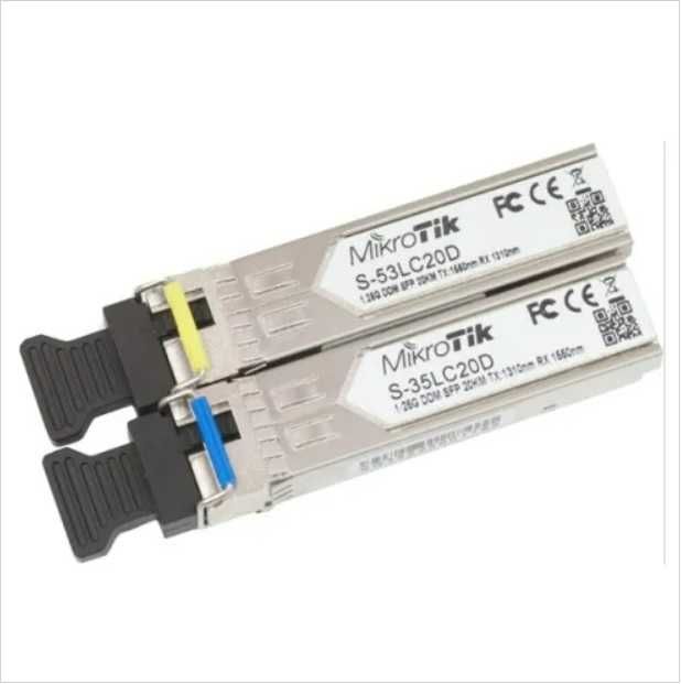 Набор из 2-х SFP-трансиверов Mikrotik S-3553LC20D