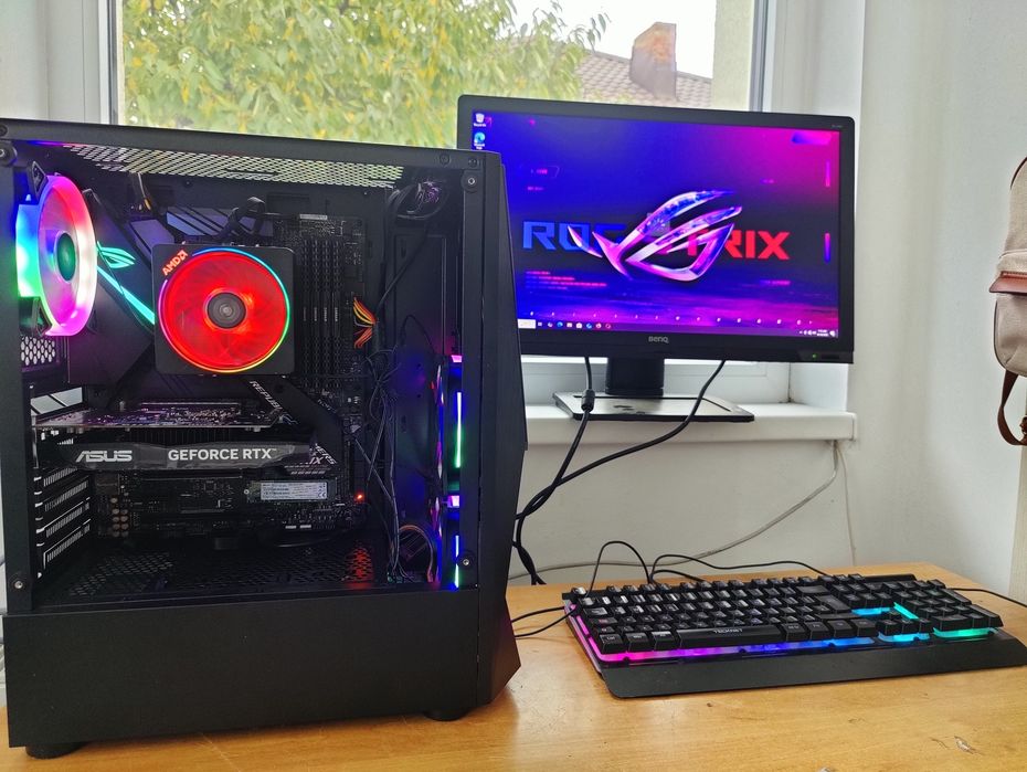 Unitate nouă gaming Asus Rog Strix Ryzen x Rtx 3050 ssd 1 tera Ram 32G