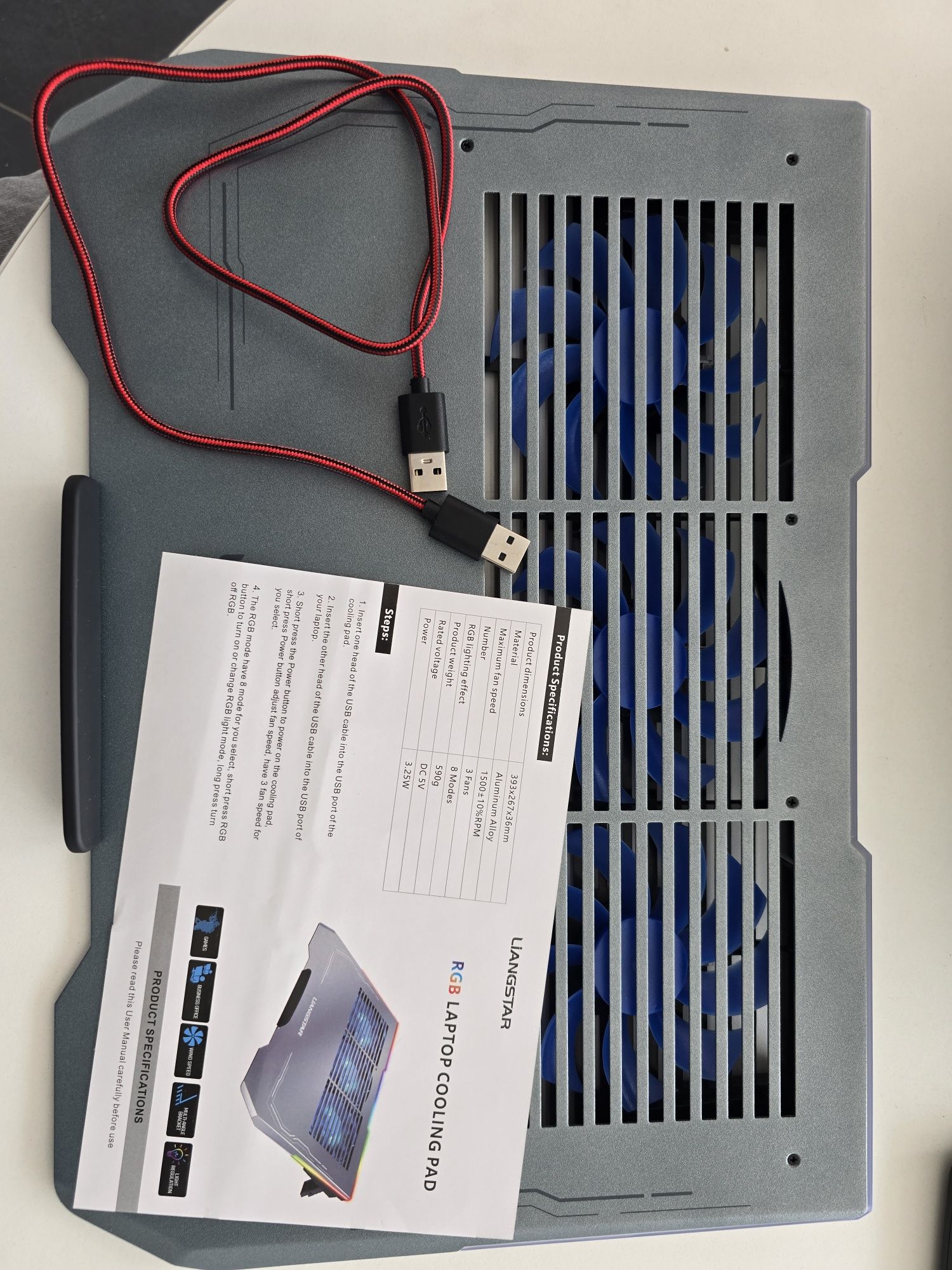 Cooler laptop cu 3 si cu 6 ventilatoare