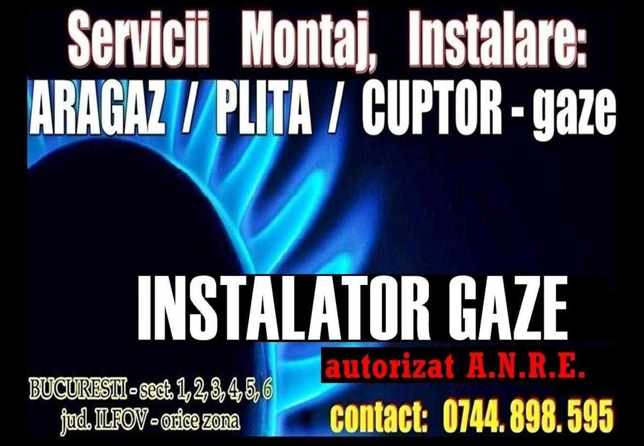 Instalator ARAGAZ, PLITA - autorizat GAZE sect 1 - 6 (Montaj, Montare)