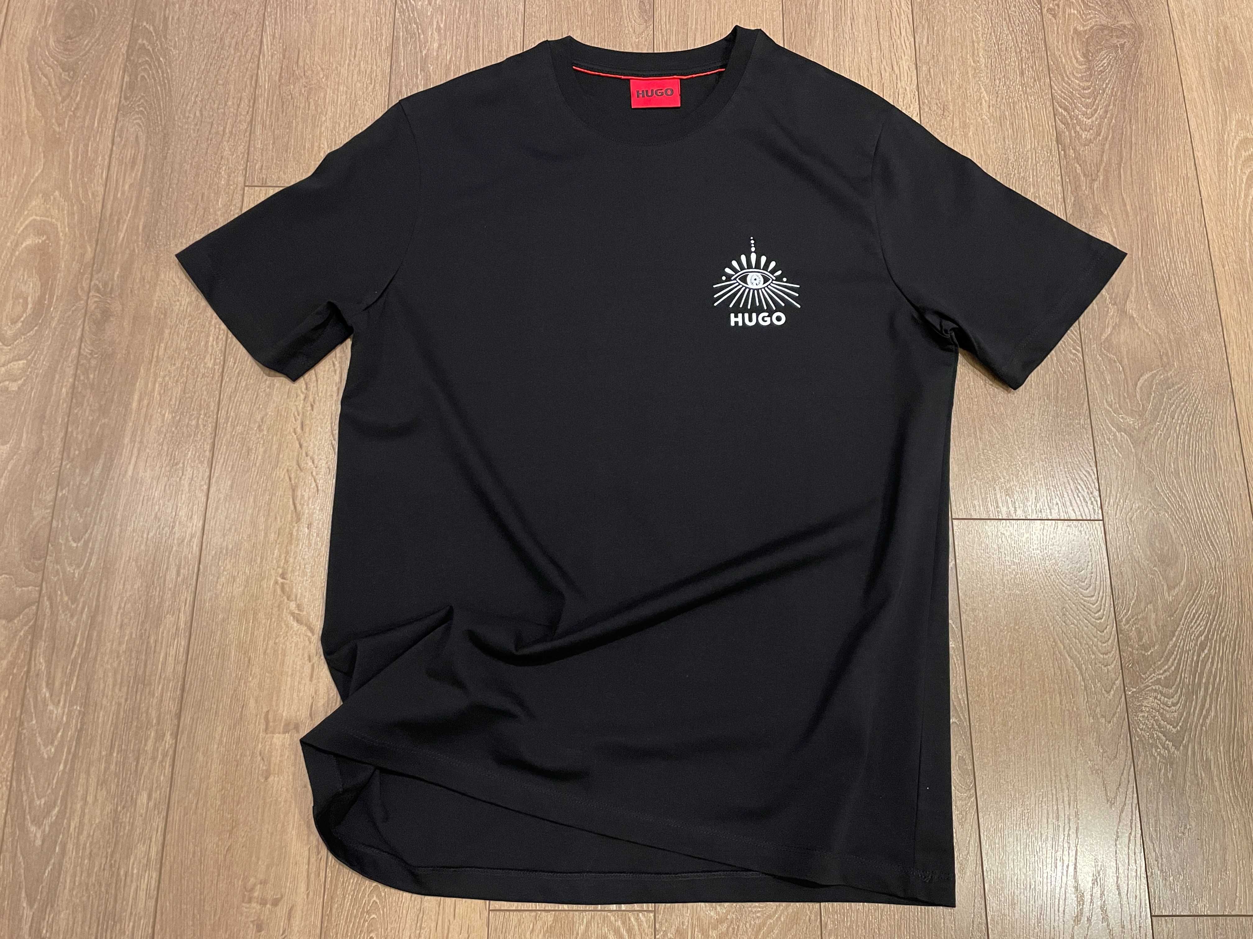 Оригинална тениска HUGO BOSS Dedico с фигурална щампа: M, XL и XXL