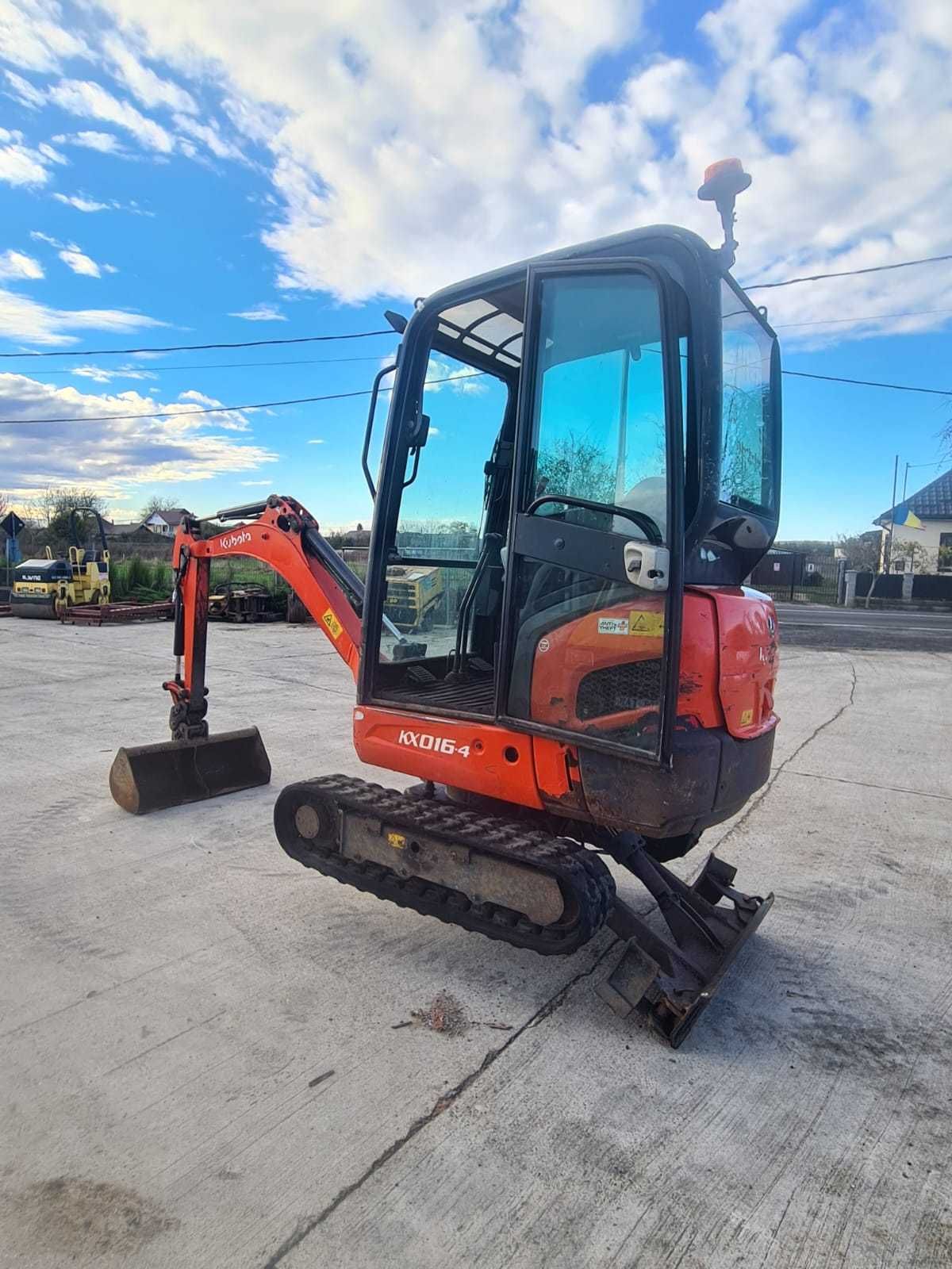 Miniexcavator Kubota KX016-4 , an 2015