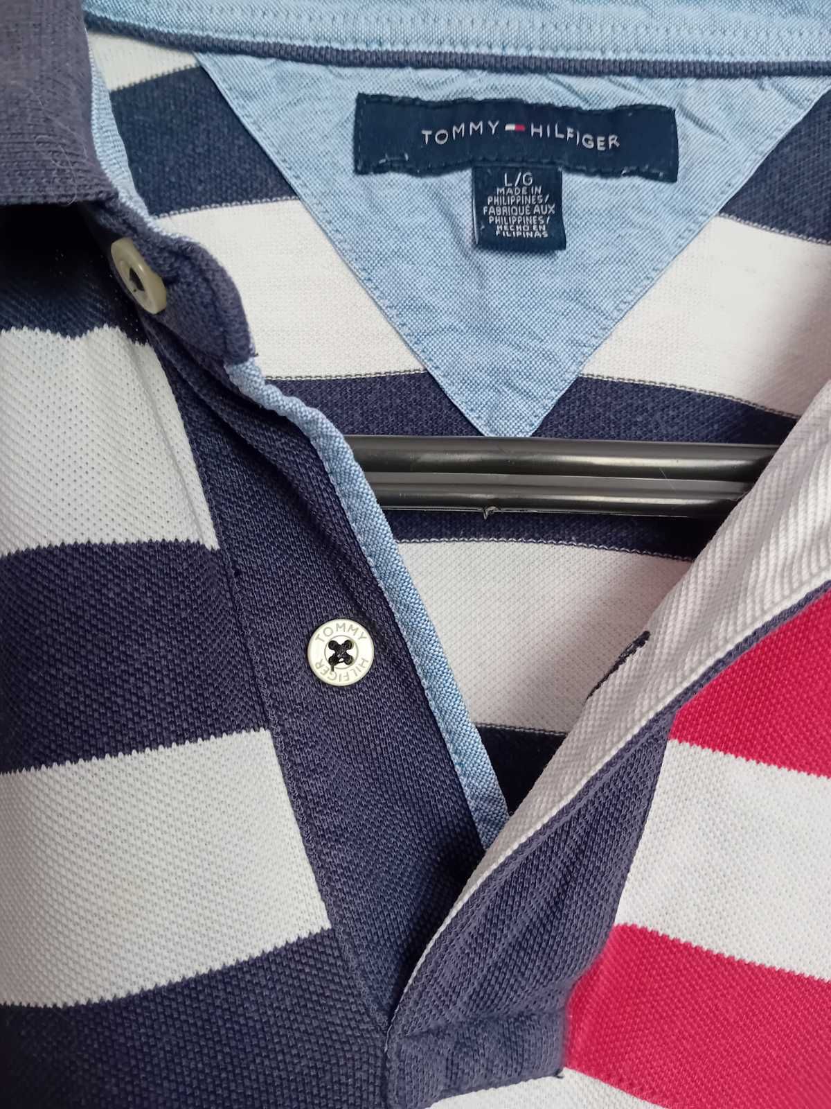 Оригинална фланелка с яка Tommy Hilfiger