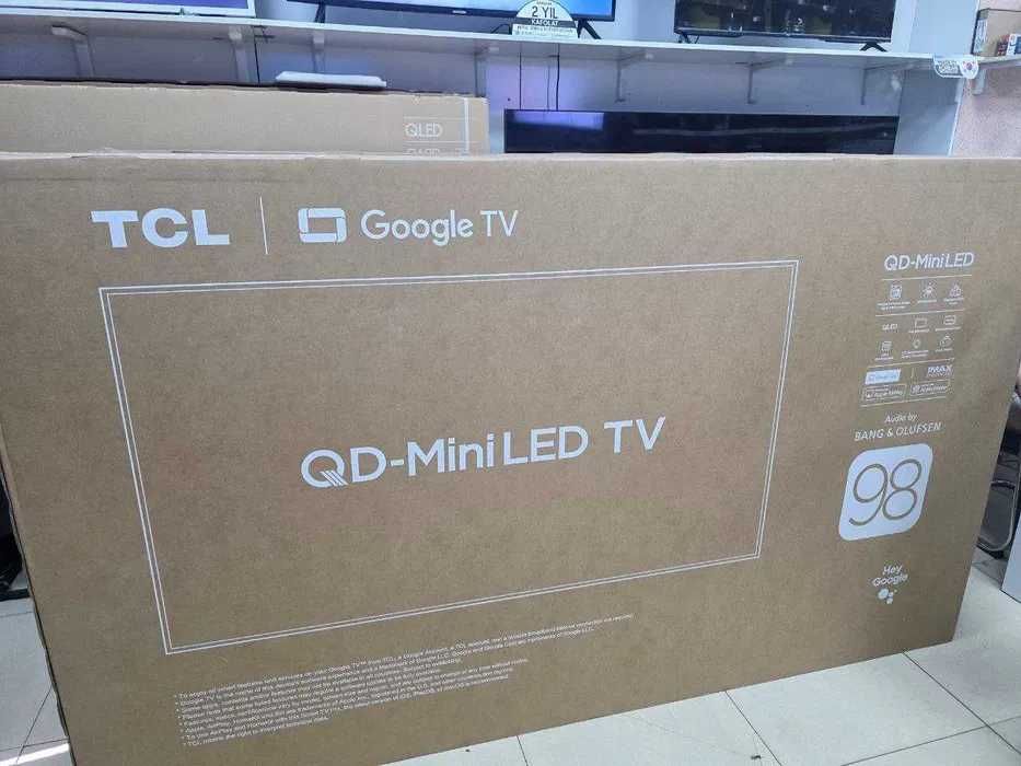 TCL 75/85/98/115 Premium QD-MiniLED TV ONKYO 2.1 Hi-Fi System