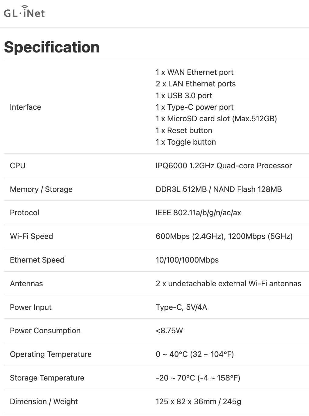 GL.iNet GL-AXT1800 Slate AX – мощный карманный Wi-Fi 6 роутер