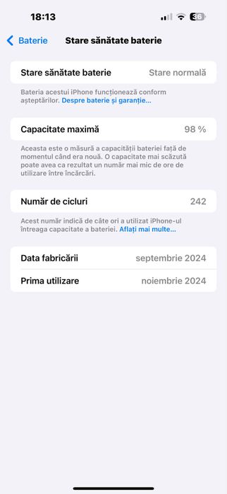Iphone 16 Pro Max Garantie Noiembrie 2026