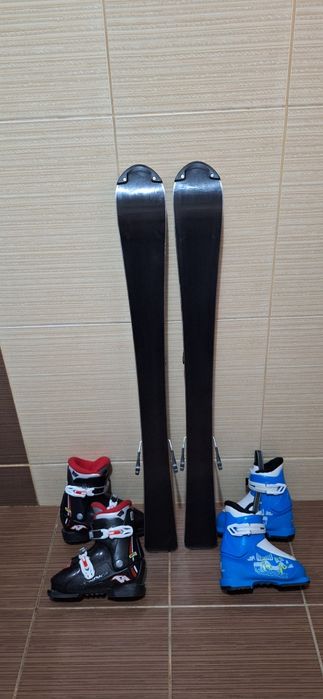 Schiuri 100cm Nordica doberman-clapari ski,casca,bete