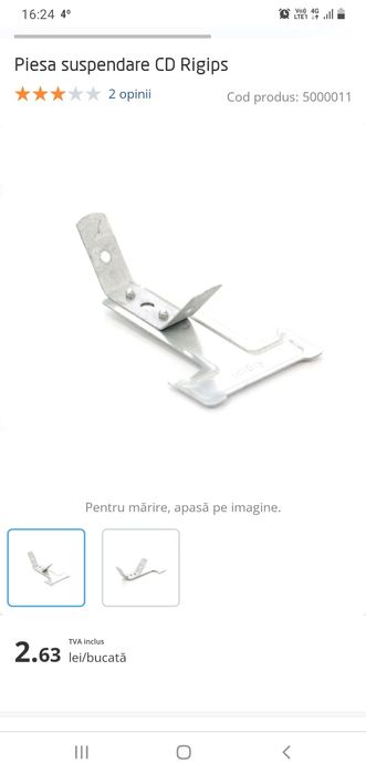 Piesa suspendare cd 60