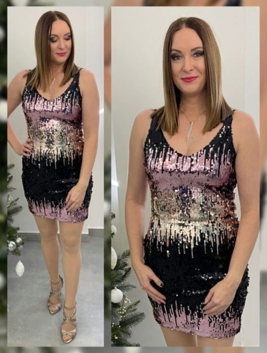 Rochie cu paiete  38/40 - M/L