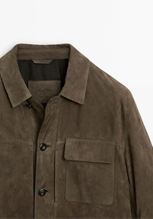 Camasa Massimo Dutti din piele intoarsa
