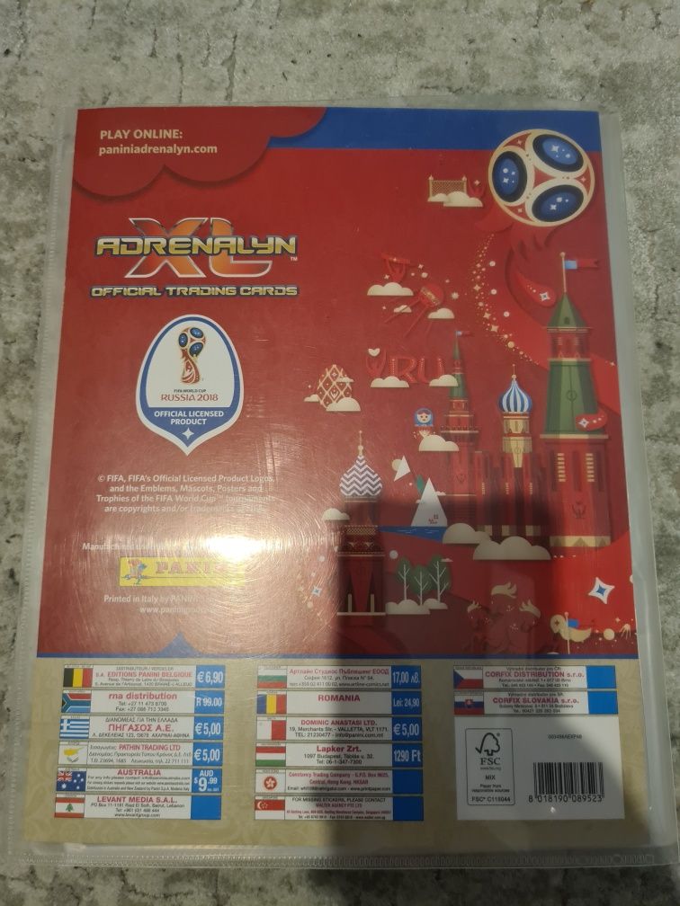 Panini WC 2018 Rusia Adrenalyn complet Curier inclus