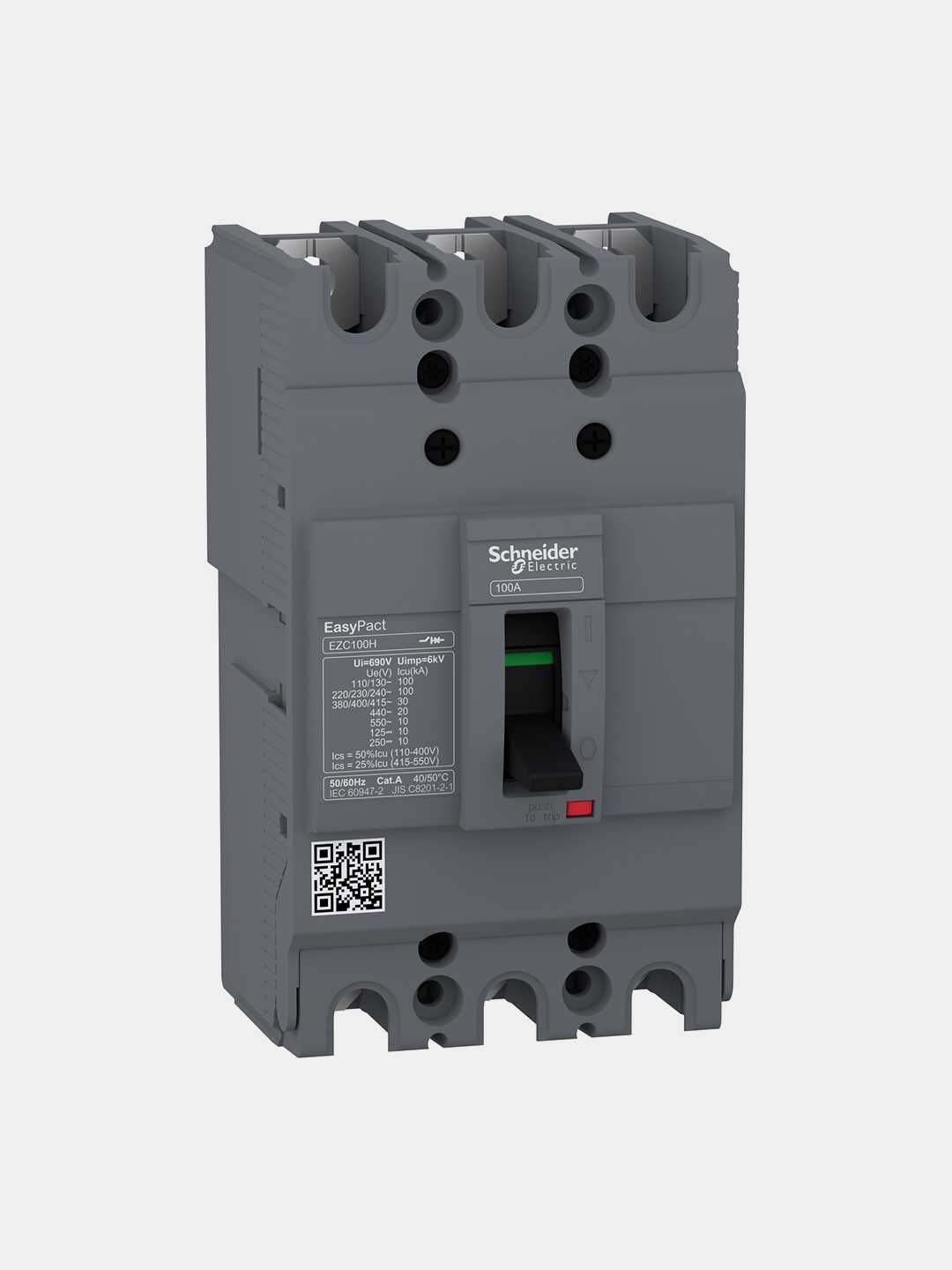 Автоматический выключатель Easypact EZC100H - TMD - 50 A - 3 полюса 3Т