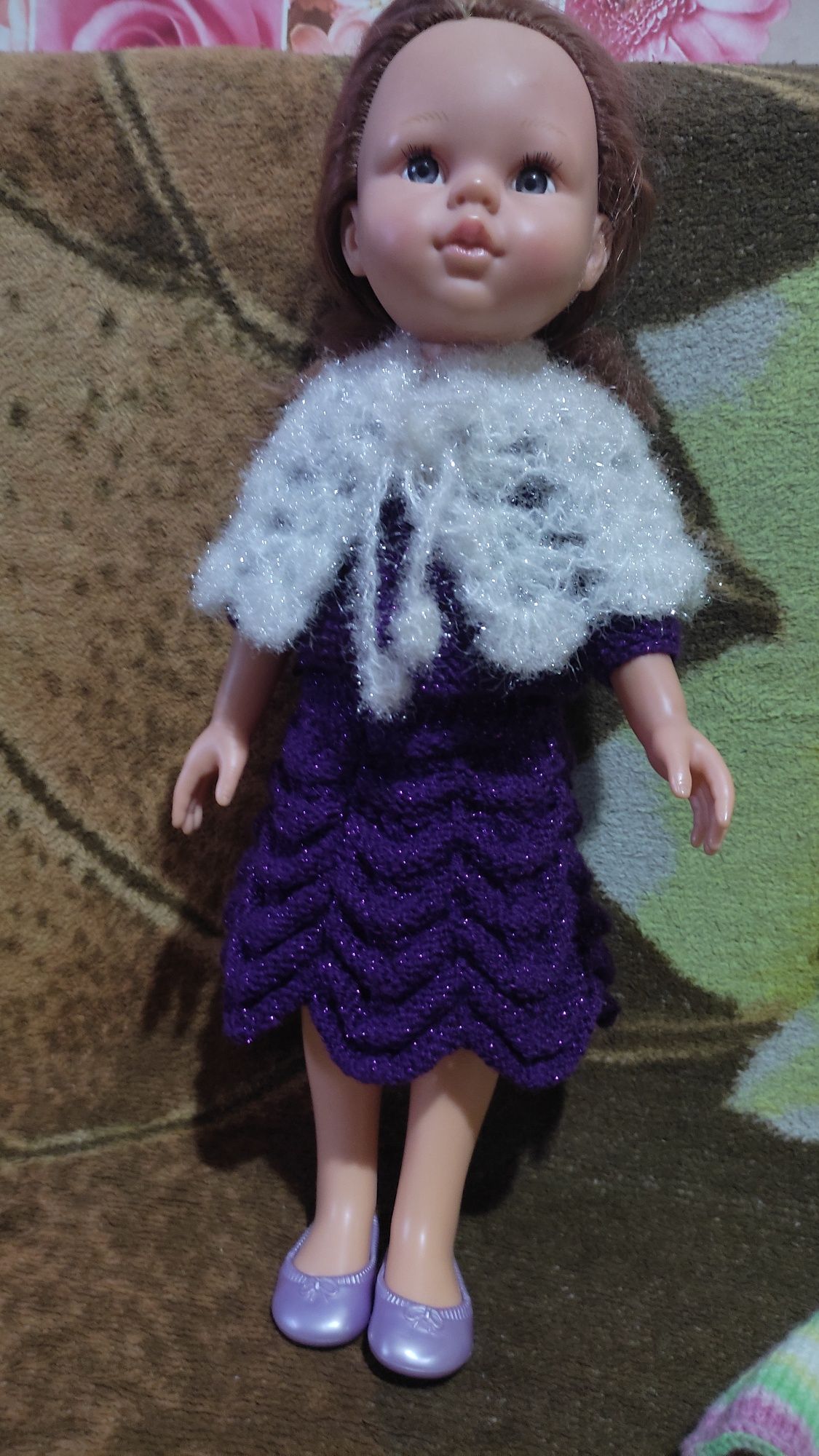 Вязанная одежда на куклу