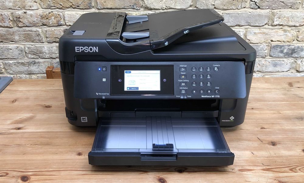 А3 струйный цветной МФУ принтер Epson WF-7715 есть СНПЧ, Wi-Fi, двухст
