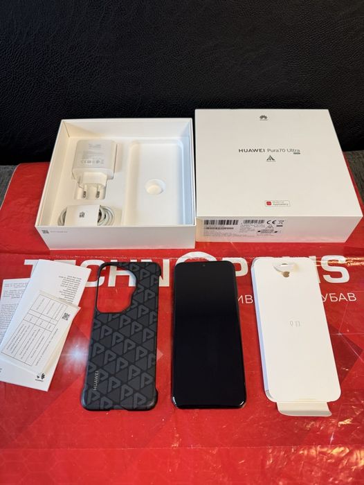 КАТО НОВ 512GB Huawei Pura 70 Ultra Гаранция Технополис 2026 Black