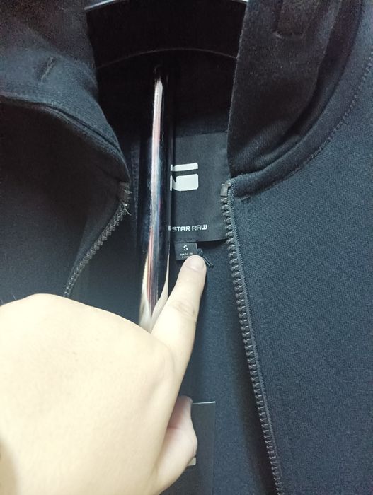 Оригинално горнище G-Star Raw Monthon S M суичър мъжки джи стар черен