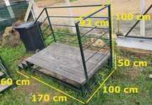 Platforma metalica - mini veranda cu 2 scari