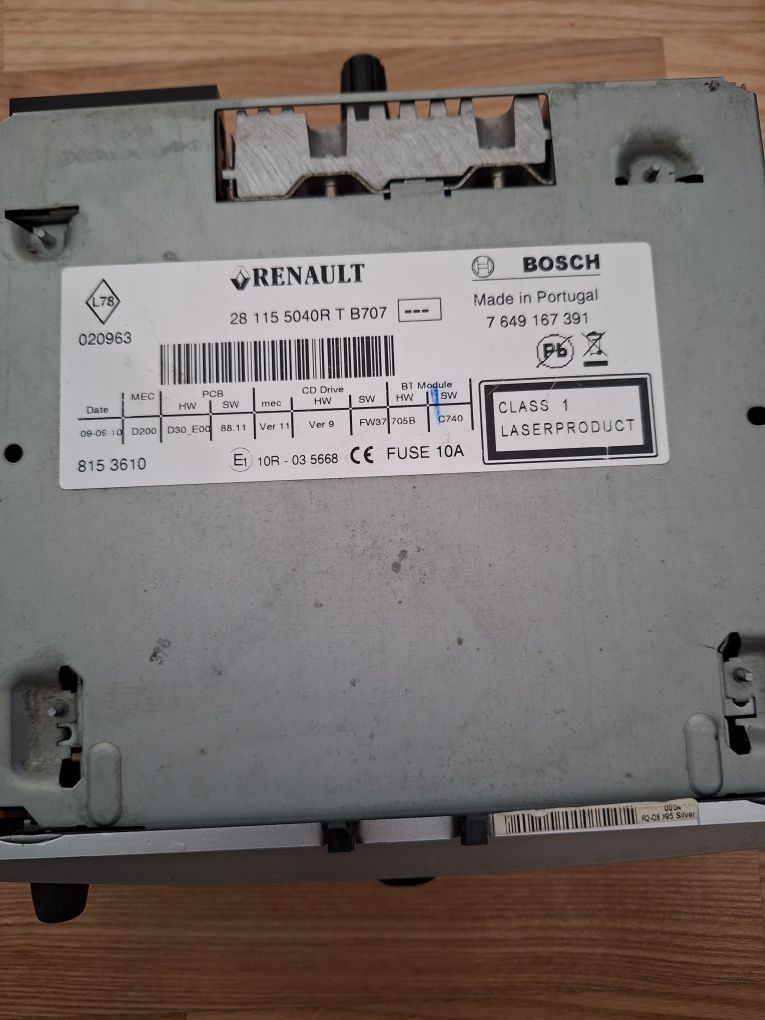 Radio cd mp3 Renault Megane 3 original