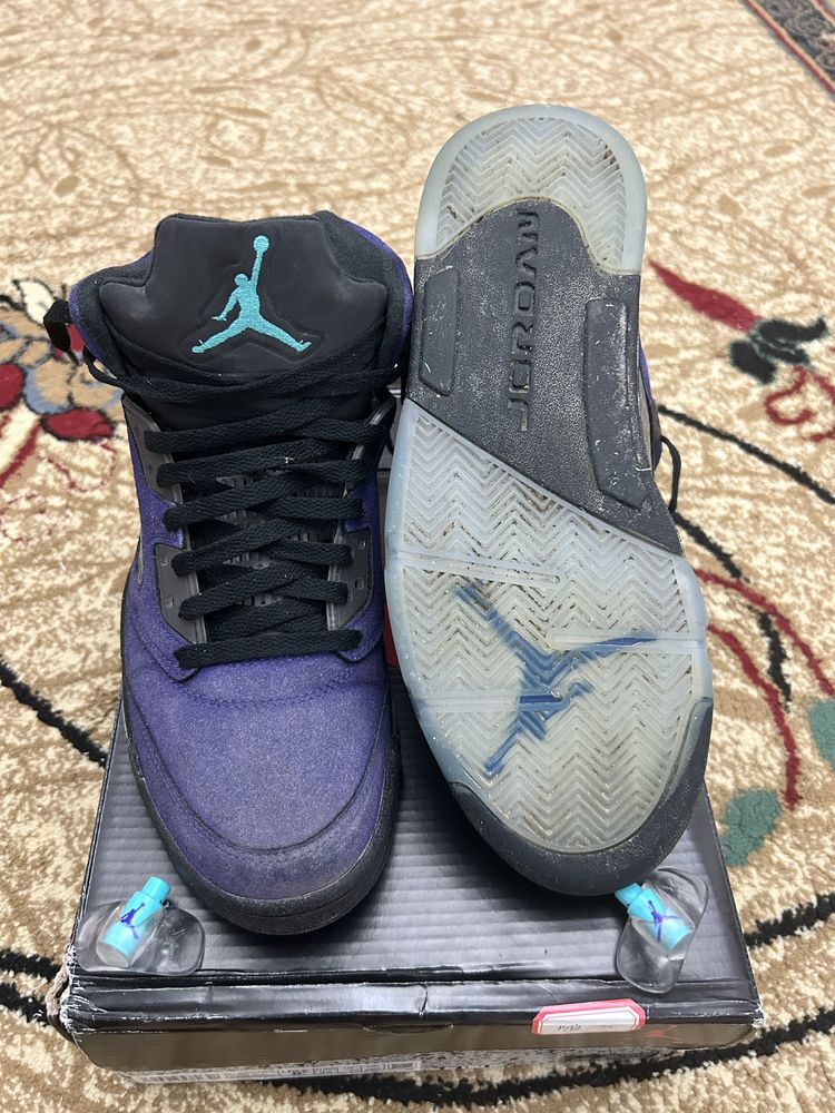 Air Jordan 5 Purple с Анти заломом!!!