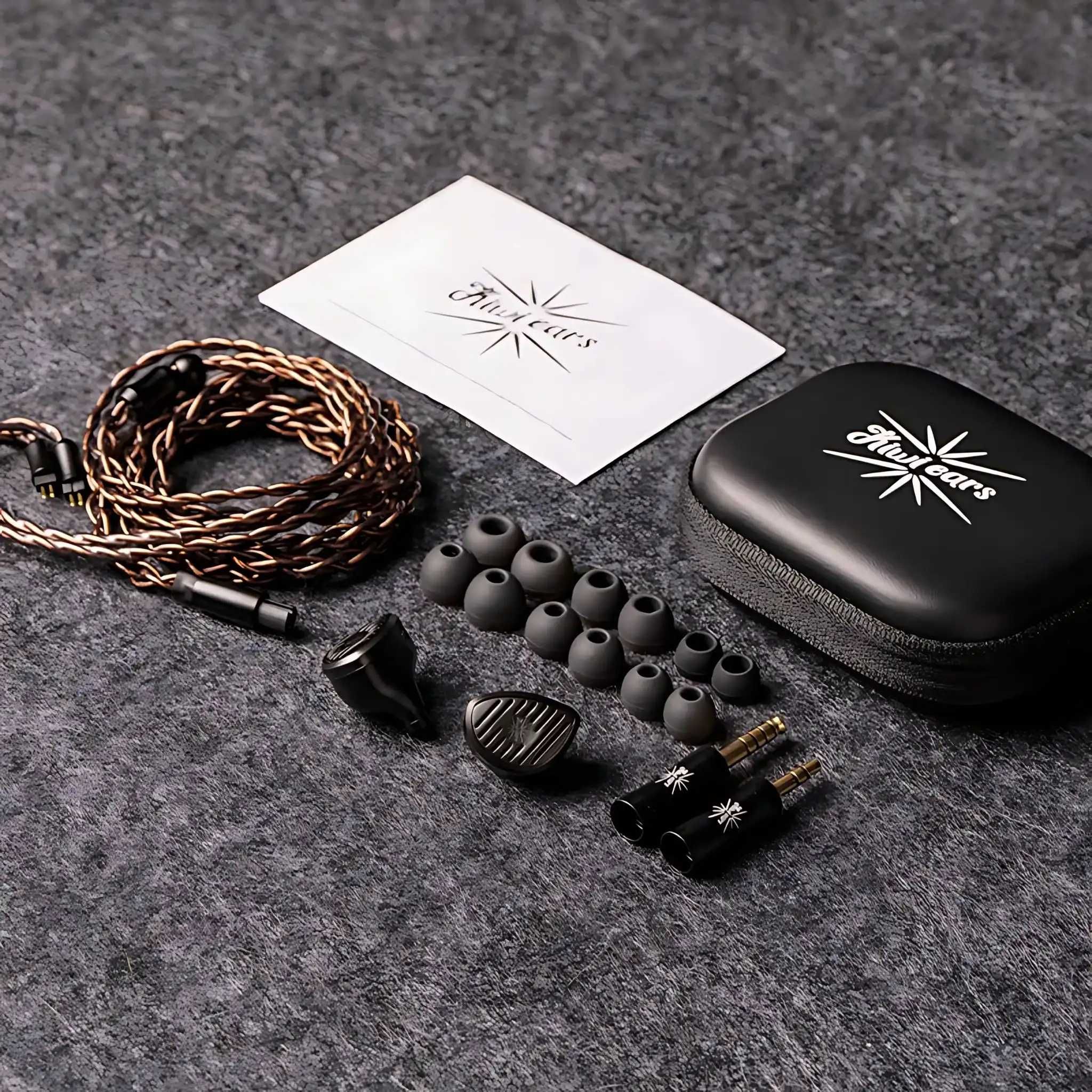 Kiwi Ears Septet 1DD + 4BA + 1 Planar + 1 PZT Quadbrid IEM Casti HiFi