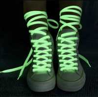 Sireturi neon fosforescente luminoase pt tenisi, converse