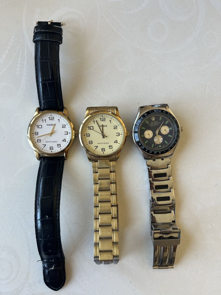 Продаю часы Rolex 1 шт. + Casio 2 шт.