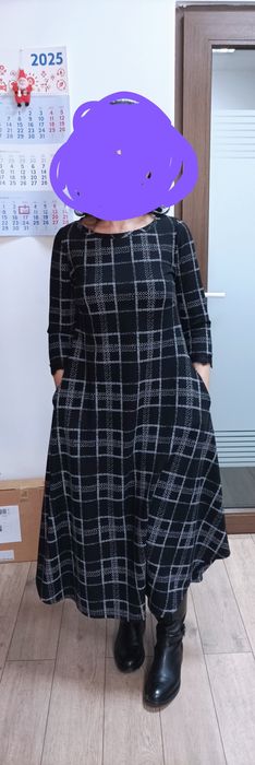 Rochie Mayra alb-negru M/38