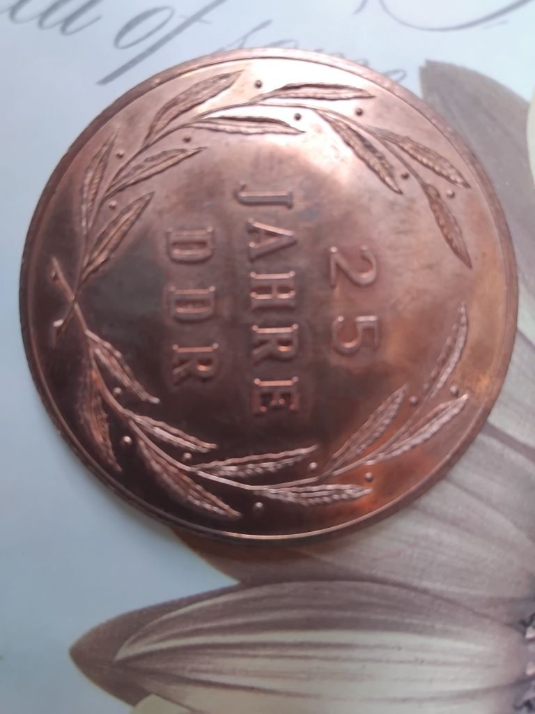 Монета ,плакет 25 години ГДР DDR