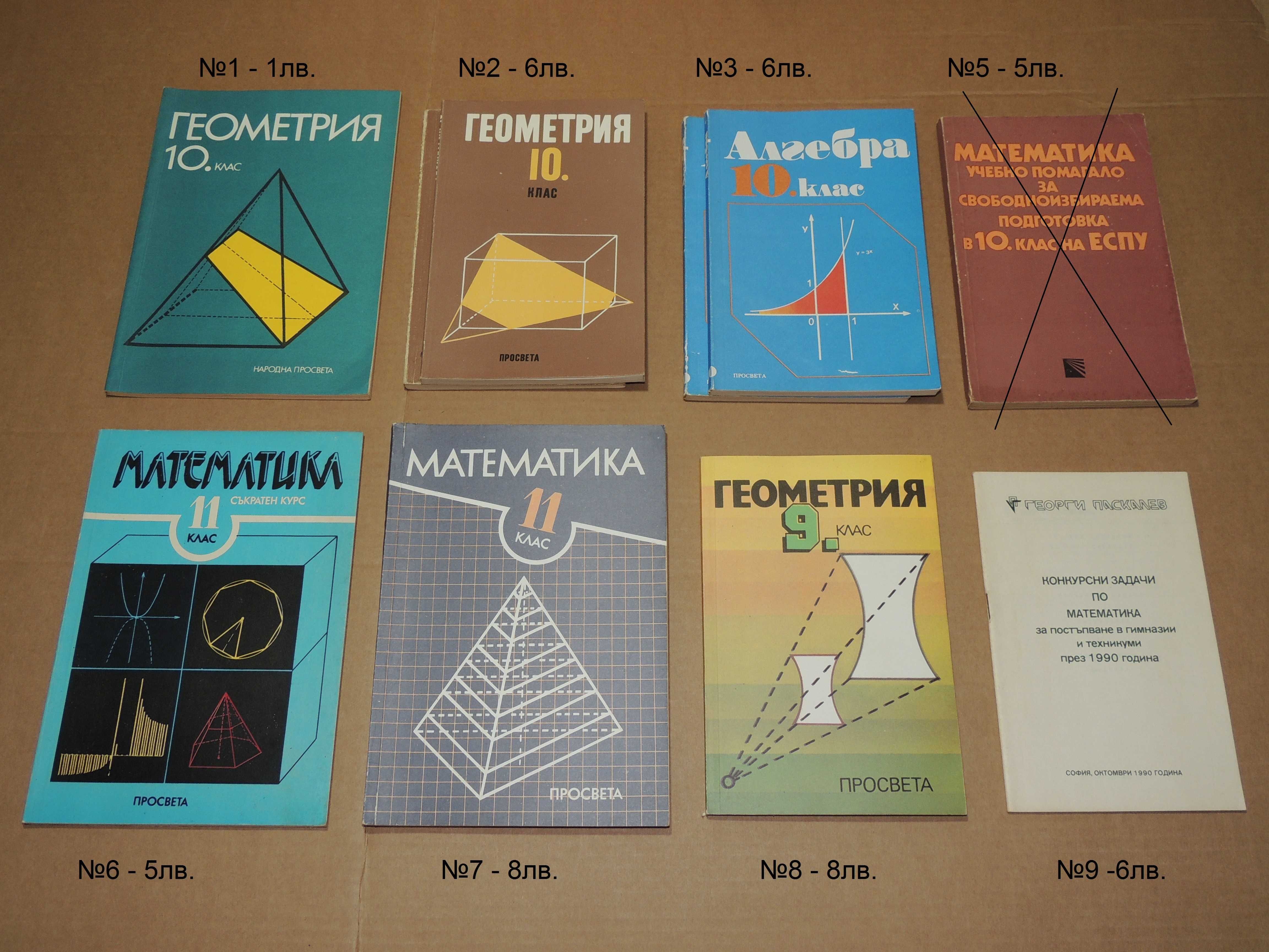 Учебници за 6, 8, 9, 10, 11 клас и книги