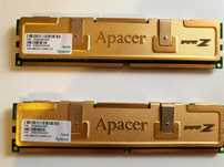 Set 2 Plăcuțe Memorie DDR2 Apacer 1GB PC2-6400 CL5 2GB