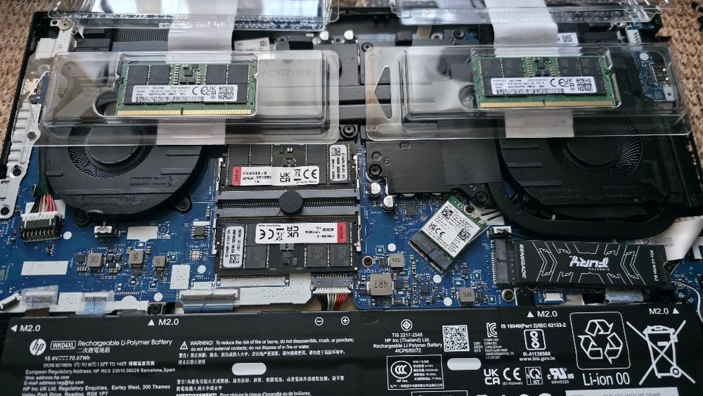 Rami Laptop Gaiming HP OMEN DDR5 32Gb 5600mhz Dual Chanel