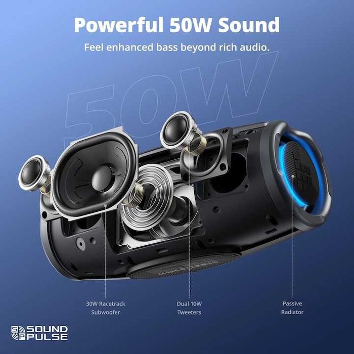 Безжичен високоговорител Tronsmart Mirtune S100 50W Bluetooth 5.3 IPX7