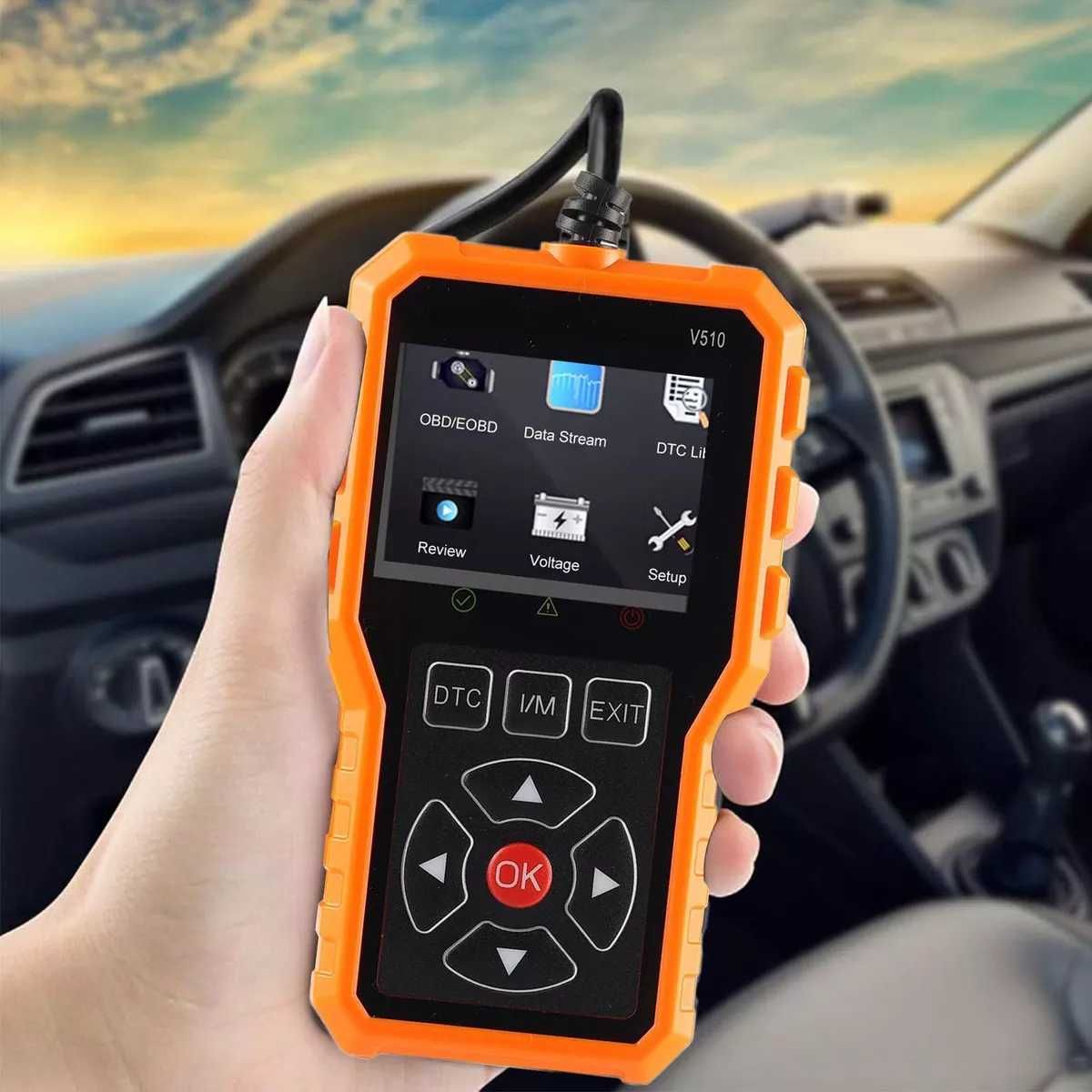 OBD2 ОБД2 Скенер за кодове Четец на грешки Диагностика за кола Тестер