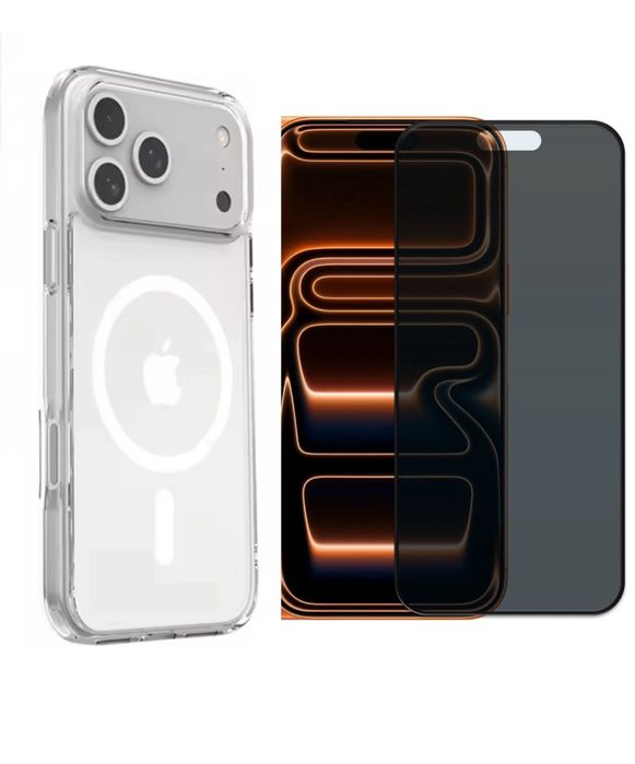 Husa Wireless Shell + Folie Sticla -Iphone 17/17 AIR/17 PRO/17 PRO MAX