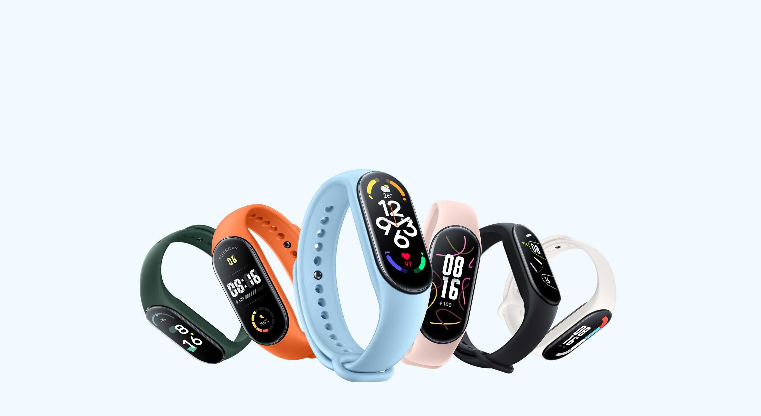 Смарт гривнa XIAOMI MI BAND 7 BLACK 1.62 ", ПУЛСОМЕР