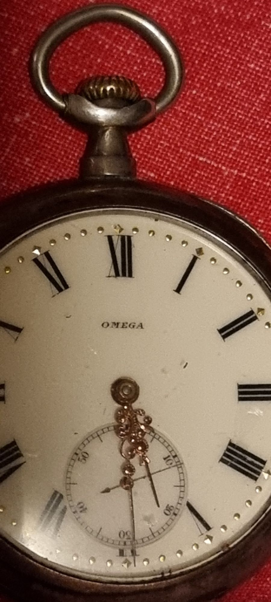 Vând ceas de buzunar de argint Omega