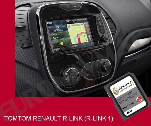 RENAULT Captur Clio Scenic Zoe SD Card Harta RLINK TomTom ROMANIA 2023