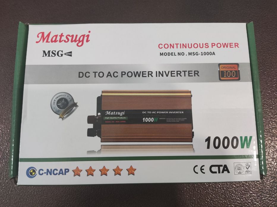 Новый автомобильный инвертор на 1000W. Дешевле не найдете!