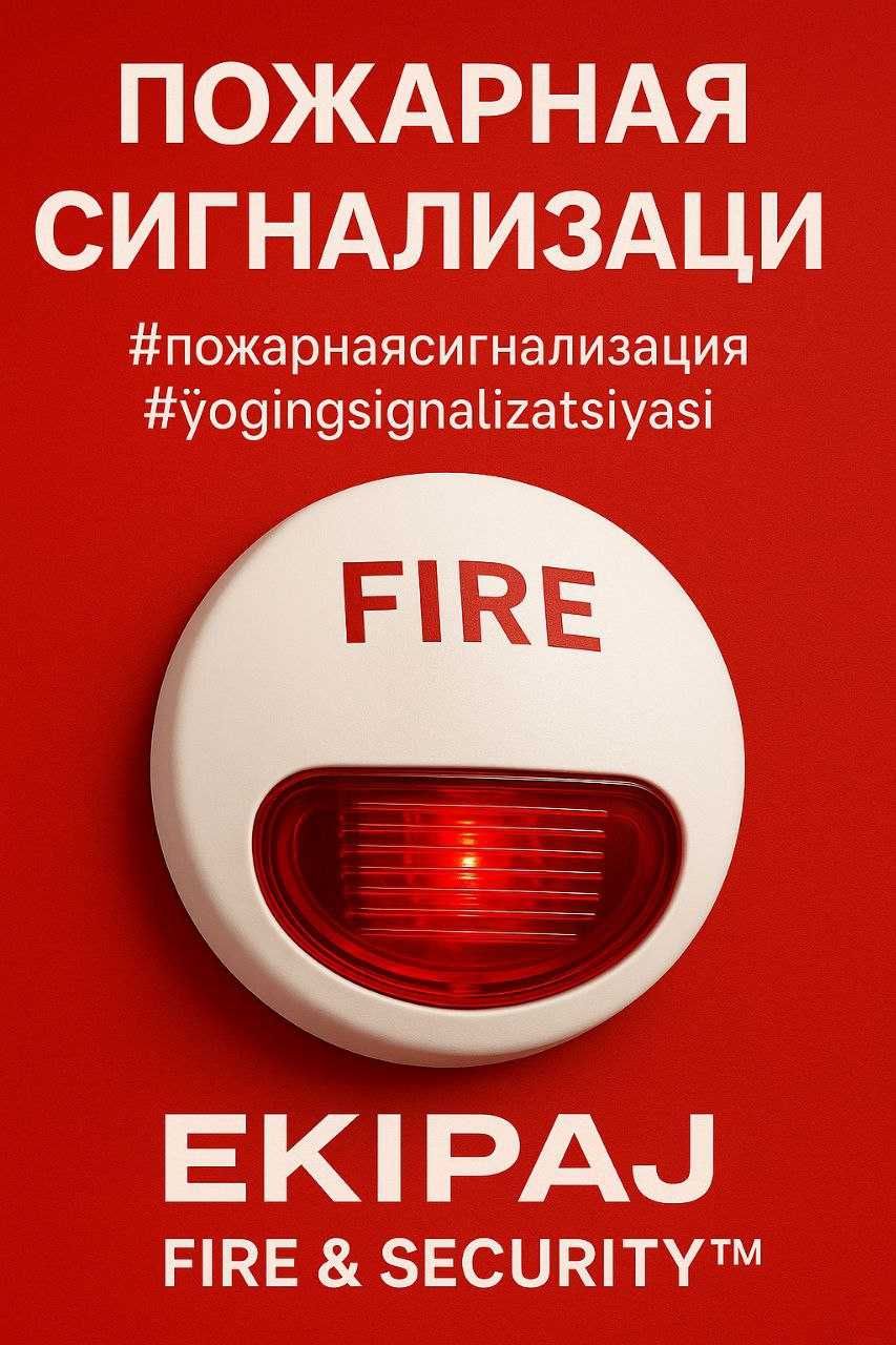 Пожарная,Охранная Сигнализациялар Установка