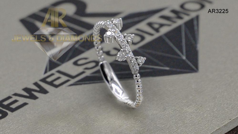 Inel Aur Alb cu Diamant model nou ARJEWELS(AR3225)