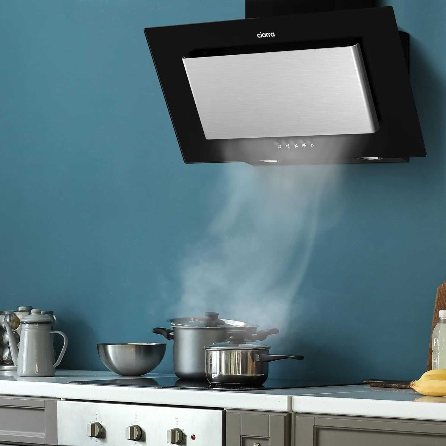 Аспиратор Ciarra 60см (CBCB6736D) 70W до 350m³/h Енергиен клас A