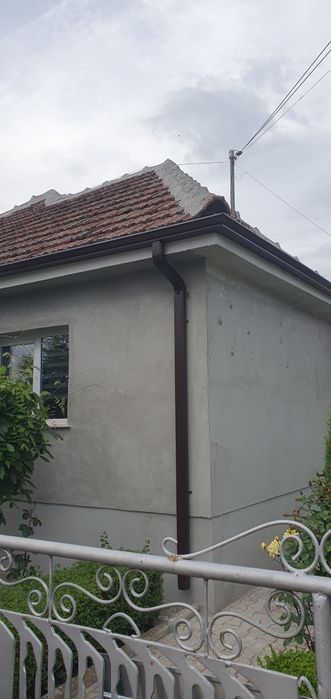 Jgheaburi și burlane dintr-o bucata fără îmbinari aluminiu gri /maro a