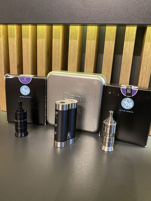 Kayfun X 22mm Silver & Black, Dicodes Dani Mini, BP Mods Futon OHM Tab