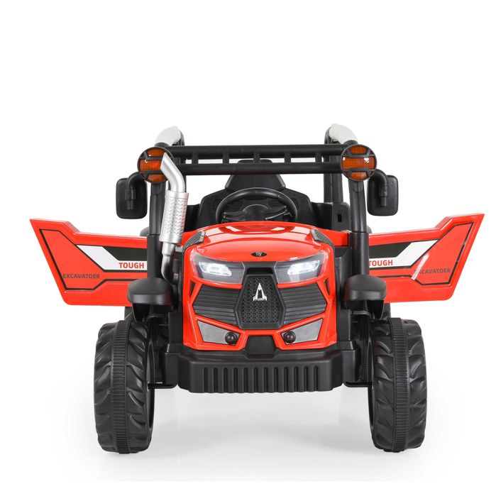 ПРОМОЦИЯ!НОВО!Акумулаторен трактор HARVEST RED с 12V,дистанционно,USB