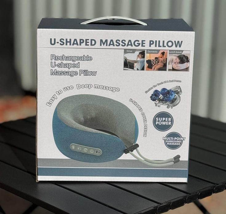 дорожная подушка + массажер (2 в 1)