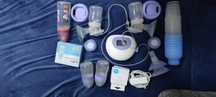 Kit pompa electrica dublă de san Lansinoh plus multe accesorii